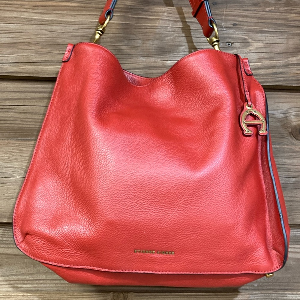 Etienne Aigner Alexandra Leather Hobo Bag